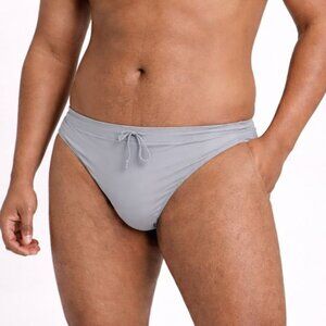 Islander Gray Stretch Men’s Swim Bikini XL NWT